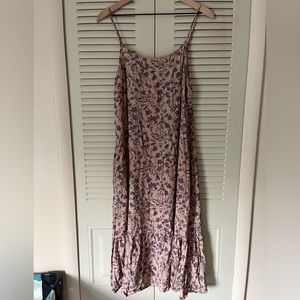 Floral Spaghetti Strap Midi Dress
